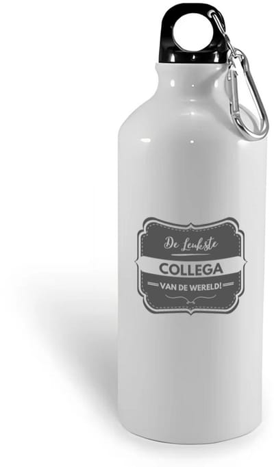 Hacebo® - De leukste collega waterfles - Collega - beste collega - werk - afscheidscadeau - verjaardagscadeau - kado - water fles - 400ML