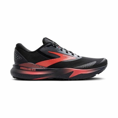 Brooks Adrenaline GTS 24 Weatherized Women - Product Kleur: Black/Ebony/Hot Coral / Product Maat: 38