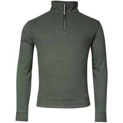 Baileys Trui Sweat Front Two-Tone Honeycomb Doubleface Interlock Donker Groen / male
