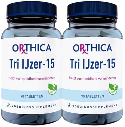 Orthica Tri IJzer-15 - 2 x 90 tabletten - Voordeelverpakking