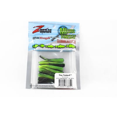 Leurre souple Zman Tiny TicklerZ 1,75 pouces 8/paquet Bumblebee (3819)