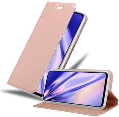 Cadorabo Hoesje geschikt voor Honor 20 / 20S / Huawei NOVA 5T in CLASSY ROSE GOUD - Beschermhoes met magnetische sluiting, standfunctie en kaartvakje Book Case Cover Etui