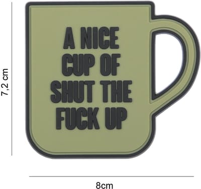 Embleem 3D PVC A nice cup groen