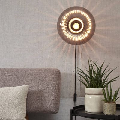 it's about RoMi Wandlamp Brussels - Antraciet - Ø27cm - Binnen Modern,Luxe