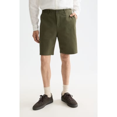 Scotch & Soda Stuart Cotton-blend Twill Regular-fit Short Khaki Maat: W29 | Korte Broeken Outlet | Heren | Bruin
