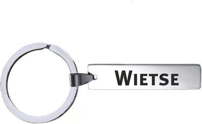 Sleutelhanger Met Naam - Wietse - RVS