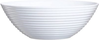 Fruitschaal van wit glas 27 cm - Schalen en kommen - Keuken accessoires/benodigdheden glazen fruitschalen