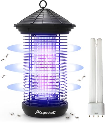 Elektrische Insectenverdelger met 20W UV-Licht - Geurloos en Waterdicht voor Binnen en Buiten