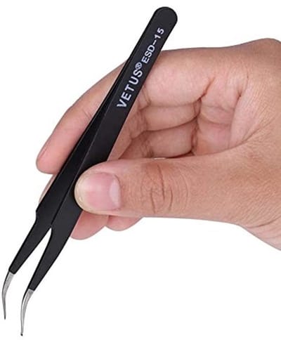 Zeynomax - Precisie Tweezers - Anti-statisch - Roestvrij staal - Curved