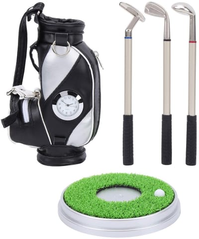 Dailygoody - Mini Golftas Penhouder - Kantooraccessoire - Decoratief - Miniatuurmodel - Golf Geschenkset - Perfect voor kantoor en thuis