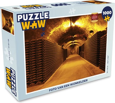 Puzzel Foto van een wijnkelder - Legpuzzel - Puzzel 1000 stukjes volwassenen