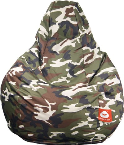 Whoober peervorm zitzak Barça outdoor Camouflage - Wasbaar - Voor binnen en buiten