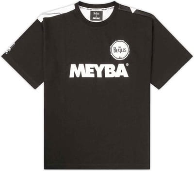 The Beatles - Meyba Drum & Crossing All-Over-Print Heren T-shirt - XS - Zwart