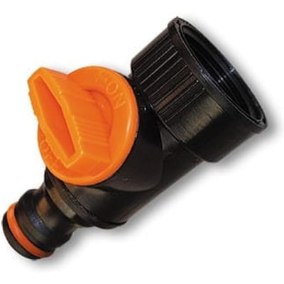 Slangkoppeling met 3/4" binnendraad en kraan