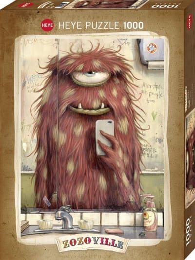 Puzzel 1000 Stukjes: Grappig Monster Maakt Selfie - 50x70 cm