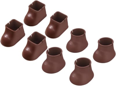 Stoelpoot Beschermers - Vloerbeschermers Meubels - Vloeren Beschermen - Antislip Stabiliteit - 8 Stuks - Lichtbruin