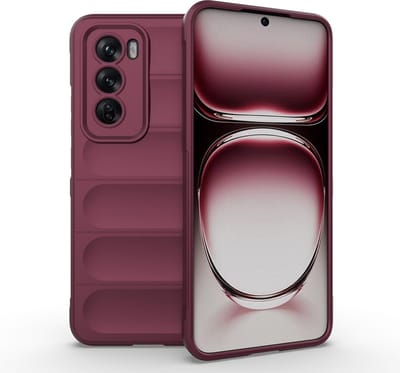 MobyDefend Hoesje - Geschikt voor Oppo Reno12 - TPU Gripcase - Paars