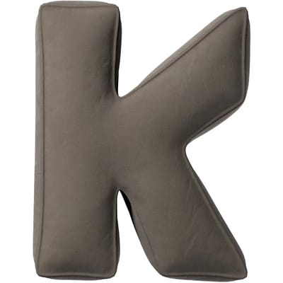 Kussen letter k Yellow Tipi Posh Velvet
