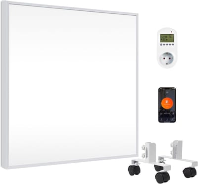 Infrarood Verwarming - Vloer Verwarming - Ruimte Verwarmen - Slimme Thermostaat - 350 Watt - Wit