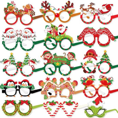 Grappige papieren partybrillen voor gastgeschenken, party, fotoaccessoires