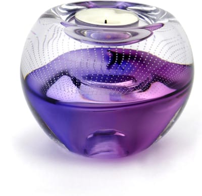 Urnencenter© Dieren urn Waxinelicht Lila - Theelichten - Waxine lichthouder - Sfeer Licht - Thee Licht Houder - Waxinelicht - Theelichtje - Urn - Urn voor As