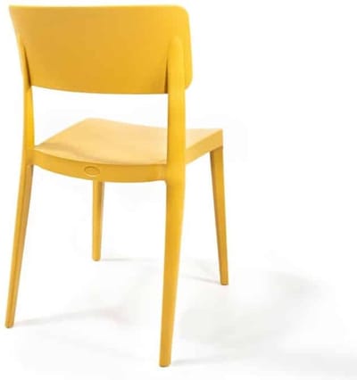 Stapelbare kantinestoel 0100 Zwart