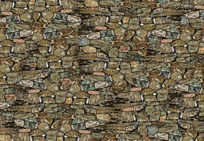 Fotobehang Stone Wall | XL - 208cm x 146cm | 130g/m2 Vlies