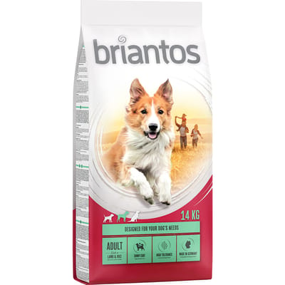 2x14kg Briantos Adult Lam & Rijst Hondenvoer