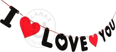Ulanax® | Liefde slinger - Slinger - Liefde - Valentijns dag - I love you - hartjes |