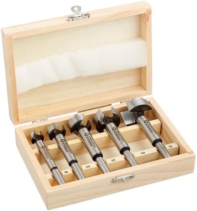 WS24 Forstnerboorset 5-delig. 15 - 35 mm in houten cassette - WS24-100074