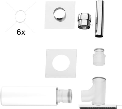 Bosch Afvoergasaccessoires FC-Set80 Gbsatz cascade B23P in schacht, d:80mm, 7738113210