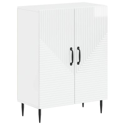 vidaXL - Badkamer - Opbergkast - HAARLEM - Hoogglans - Wit - 59,5 - x - 31 - x - 80 - cm