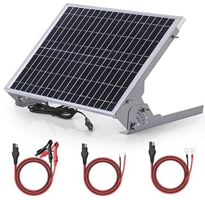 Waterdichte 12V Solar Accu-druppellader met 20 Watt Zonnepaneel en MPPT Laadregelaar