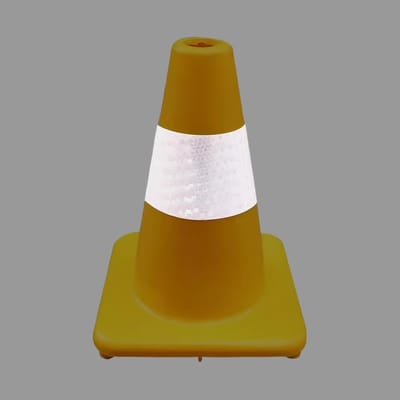 Hondenpalen voor buiten - Hondentoilet trainingshulp - Zindelijkheidstraining huisdier - Cilindrisch ontwerp - 30 x 20 x 20 cm - Geel