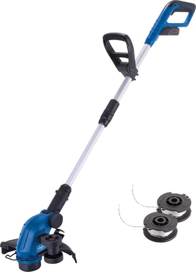 Scheppach Accu Grastrimmer 20V - 300mm maaibreedte - Bosmaaier - Kantenmaaier - Inclusief 2 draadspoelen - excl. accu & lader