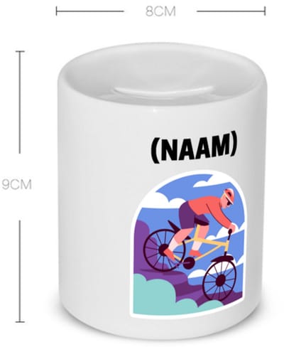 Akyol - mountainbike met eigen naam Spaarpot - Sport - mountainbiker - sport - 350 ML inhoud