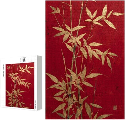 Houten Puzzel - 5000 Stukjes - Ontspanning en Decoratie - Lindehout Kwaliteit - 181 x 105 cm - Rood Motief