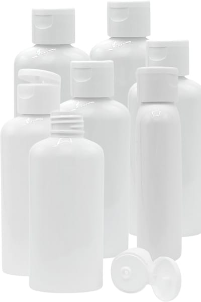 Flessen 100ml met Klepdop 10 stuks - Navulbaar - Lege plastic flessen - Lege Flesjes