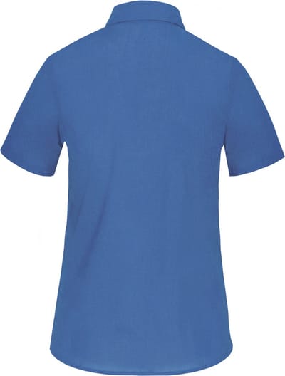 Kariban Overhemd in onderhoudsvriendelijk polykatoen-popeline korte mouwen dames K548 - Cobalt Blue - S