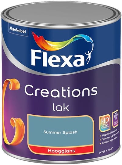 Flexa - Creations Lak Hoogglans - Summer Splash - Mengverf - 750 Ml