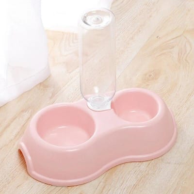 Effen kleur Eenvoudige stijl Automatische voerbak Drinkbak Hondenbak Huisdier Dubbele bak Kattenbak Huisdierbak Huisdierbenodigdheden Huisdieraccessoires