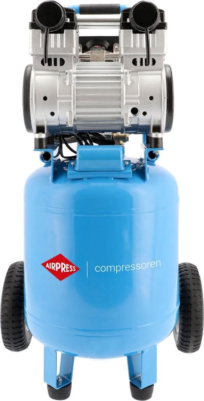 Stille olievrije staande compressor 8 bar 2 pk/1.5 kW 150 l/min 38 l LMVO 40-250