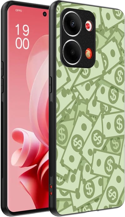 Smartphonica Telefoonhoesje Geschikt voor Oppo Reno 9 / 9 Pro met Geld Opdruk - TPU Backcover Case With Money Design geschikt voor Oppo Reno 9;Oppo Reno 9 Pro