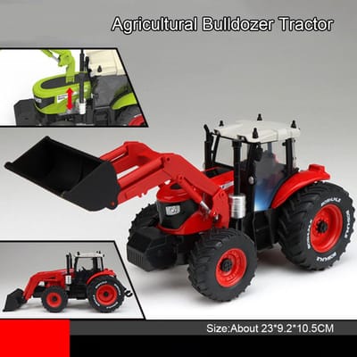 1:32 Graafmachine Bulldozer Model Speelgoedauto Metalen Carrosserie Geluid Licht Schuift Vooruit Tractor Legering Bouwvoertuigen Modellen Kinder Speelgoed