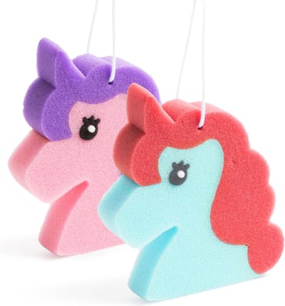 Badspons voor Kind - Spons Douche Meisje - Eenhoorn Sponzen - 16cm - BPK