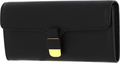 COCCINELLE Leren Portemonnee Neofirenze Wallet Noir Zwart