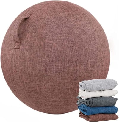 Fitnessbalhoes - Oefenbal beschermhoes - Balancetraining thuis - Lichtgewicht en opvouwbaar - Tot 75cm - D