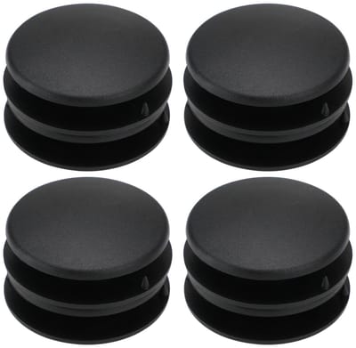 Dailygoods- Tapijtklem - 4 Sets - Antislip - Kunststof - Dubbellaags Klikdesign - 42 mm Buitendiameter - Bevestigingsklemmen - Vloermatclip