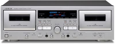 TEAC W-1200 dubbele cassettespeler, Zilver