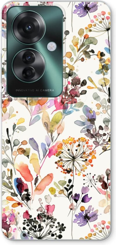 Case Company® - Hoesje geschikt voor Oppo Reno 11 F hoesje - Wilde grassen - Soft Cover Telefoonhoesje - Bescherming aan alle Kanten en Schermrand